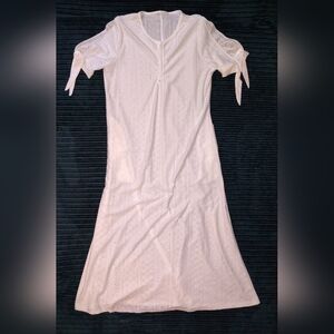 Elegant White Eyelet Dress